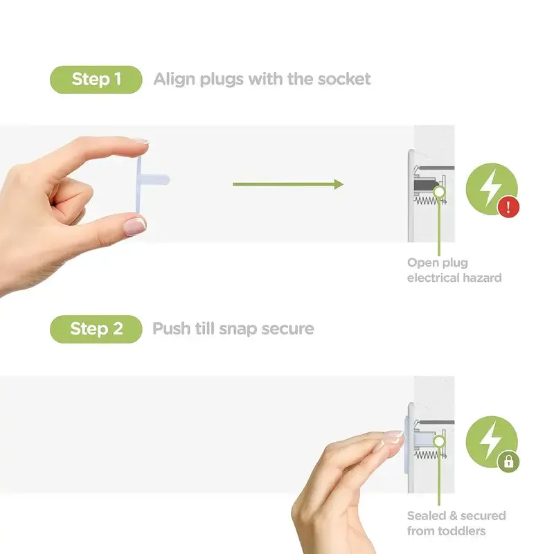 10pcs Child-Proof Outlet Cover Set