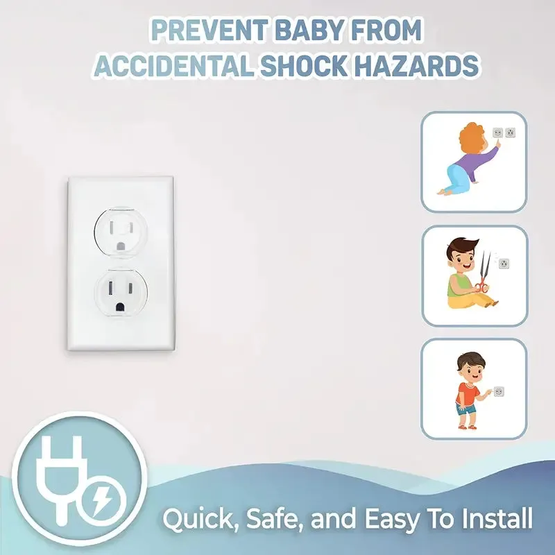10pcs Child-Proof Outlet Cover Set