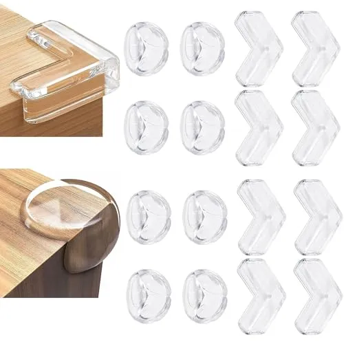 16 Pcs Corner Protector for Baby, Protectors Guards - Furniture Corner Guard & Edge Safety Bumpers Baby Safety