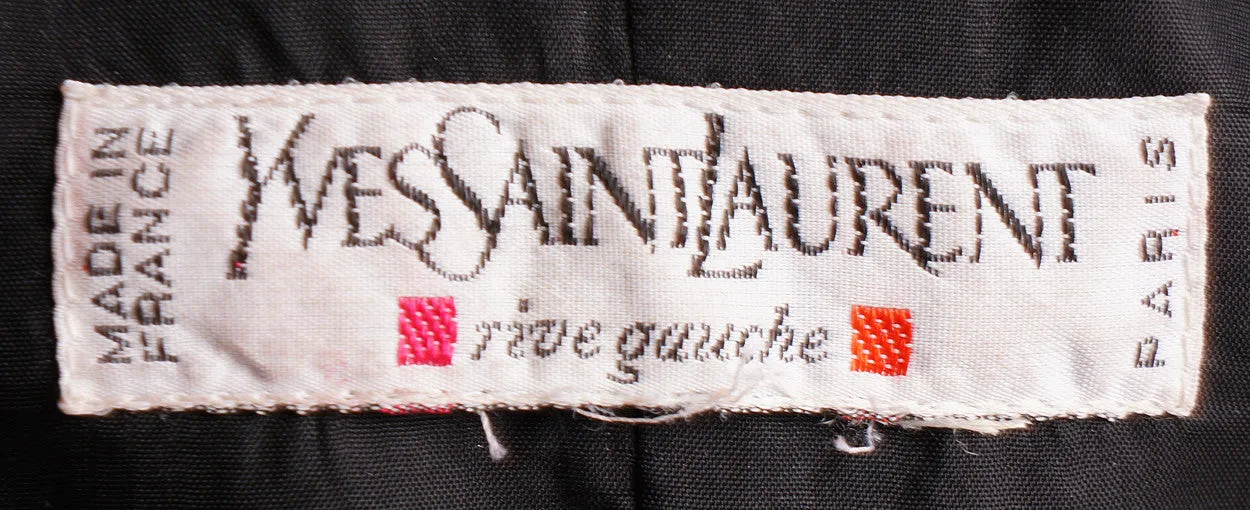 1990s Yves Saint Laurent Jacket Black Wool Gabardine M