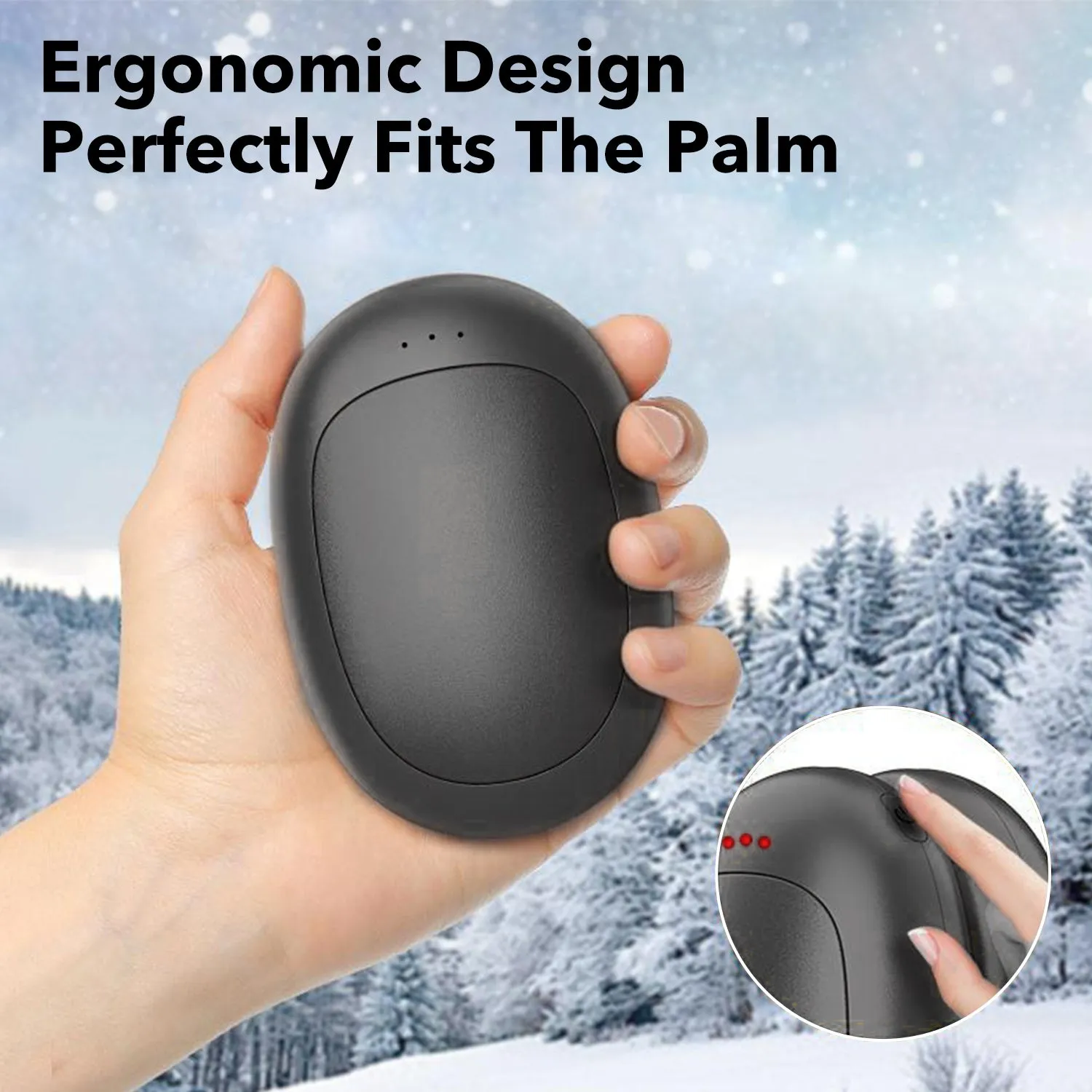 2 Pack Magnetic Hand Warmers Rechargeable Electric Hand Warmers With 3 Temperature Settings Bn-link