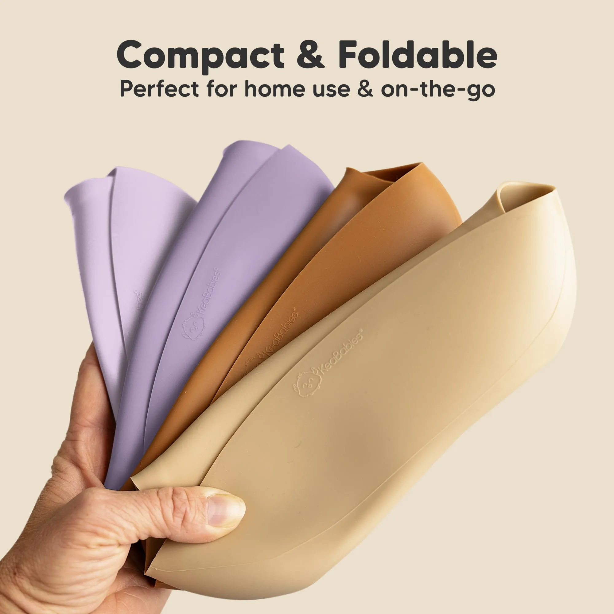 2-Pack Prep Silicone Bibs (Lilac)