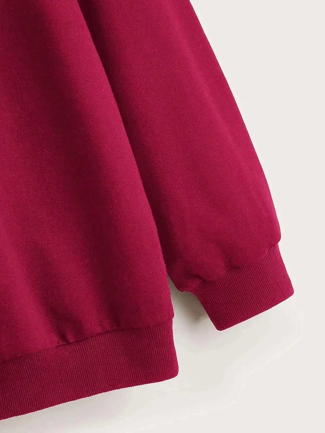 2024 Womens Oversized Sweatshirts Hoodies Fleece Crew Neck Pullover Sweaters Casual Comfy Fall Fashion Outfits