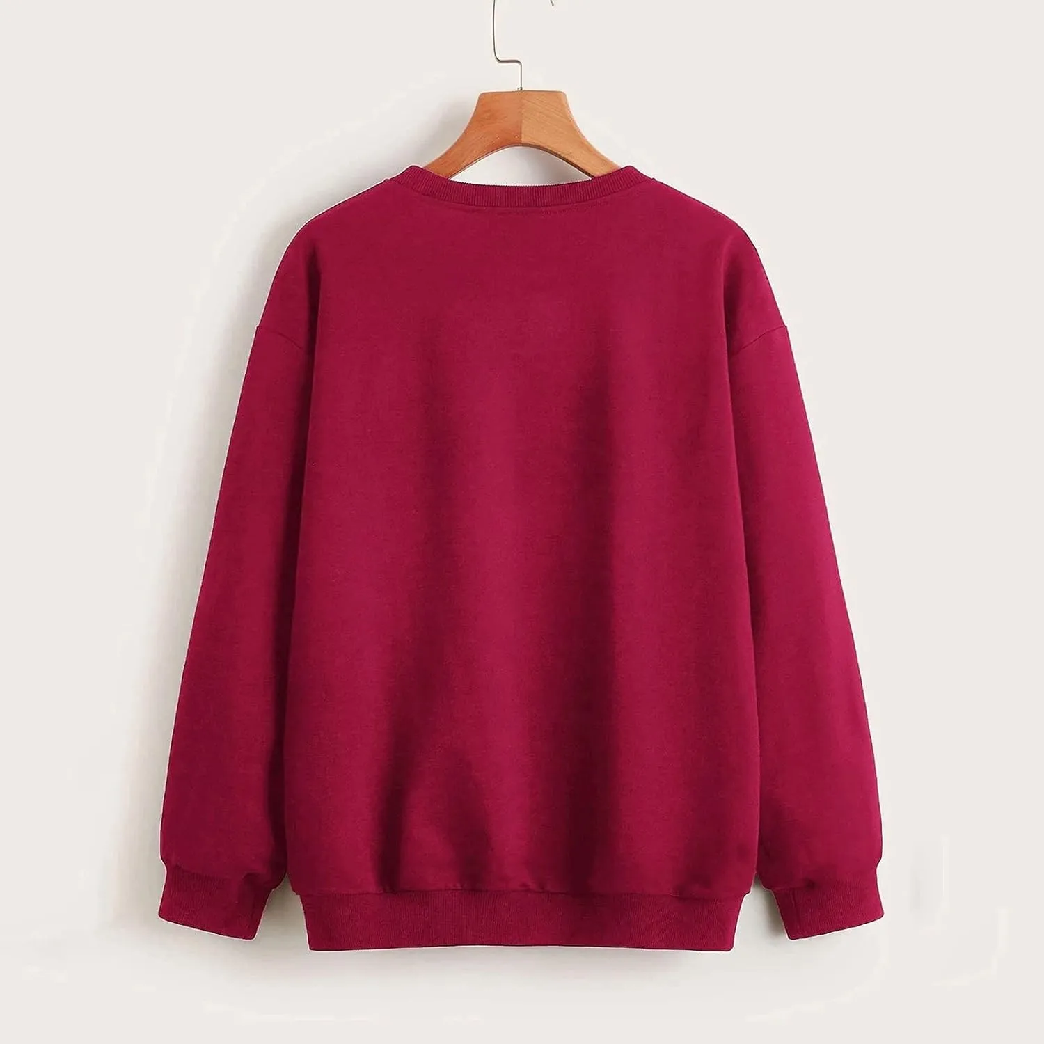 2024 Womens Oversized Sweatshirts Hoodies Fleece Crew Neck Pullover Sweaters Casual Comfy Fall Fashion Outfits