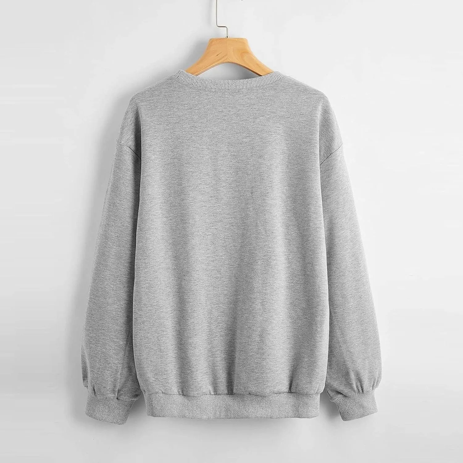 2024 Womens Oversized Sweatshirts Hoodies Fleece Crew Neck Pullover Sweaters Casual Comfy Fall Fashion Outfits