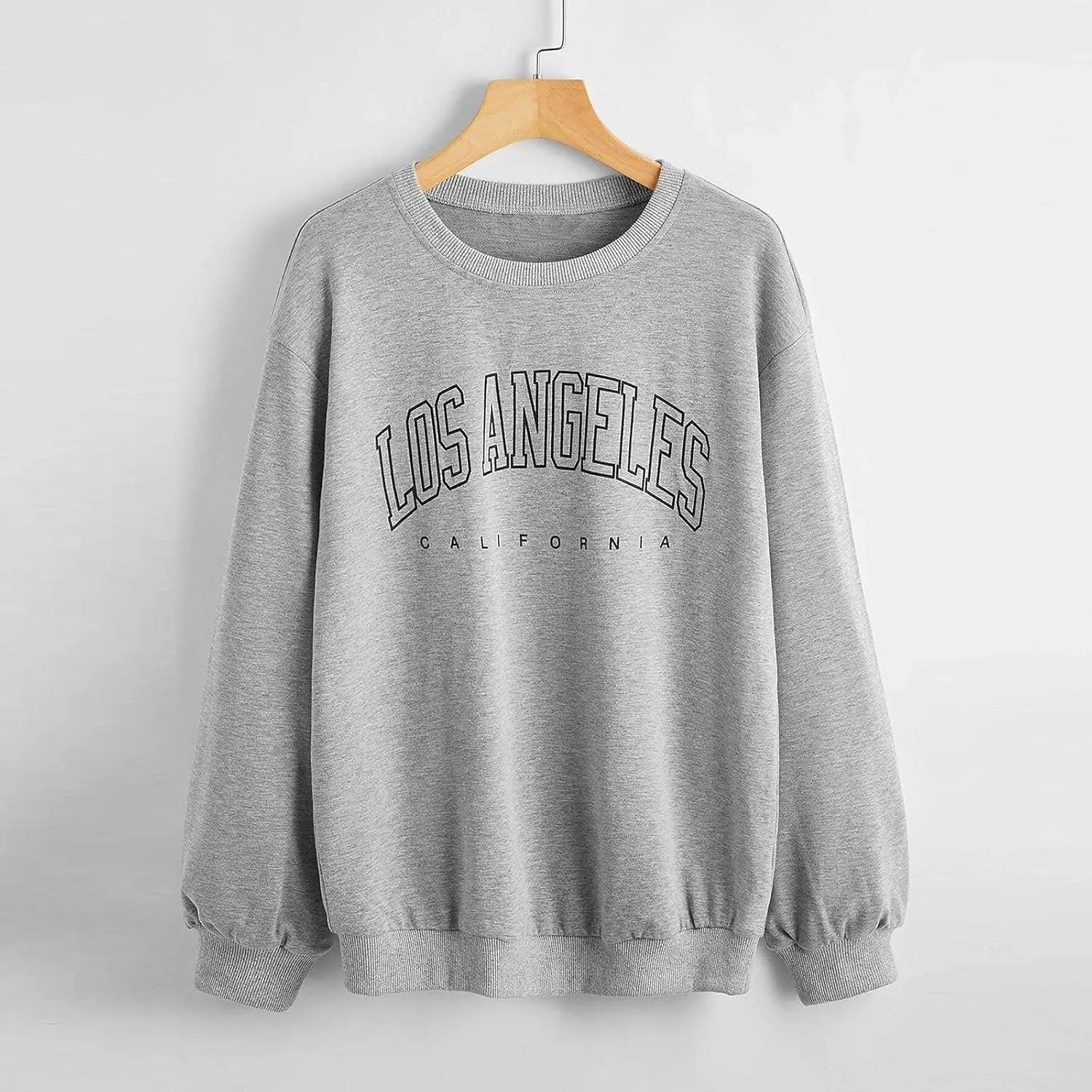 2024 Womens Oversized Sweatshirts Hoodies Fleece Crew Neck Pullover Sweaters Casual Comfy Fall Fashion Outfits