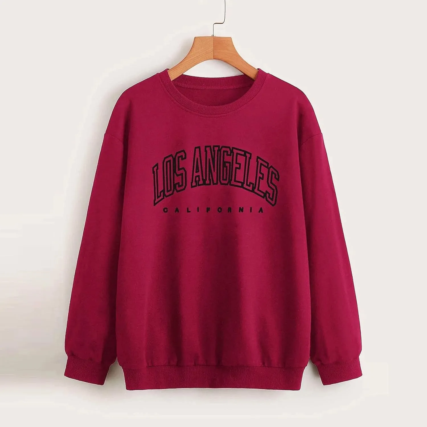 2024 Womens Oversized Sweatshirts Hoodies Fleece Crew Neck Pullover Sweaters Casual Comfy Fall Fashion Outfits