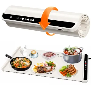 2025 Murshid 804 – Roll Up Food Warmer with Fast & Even Heating, Premium-Grade Silicon Material, 3 Temperature Settings, Auto Shut-Off - Versatile Food Warmers for Parties, Buffets, and Home Use