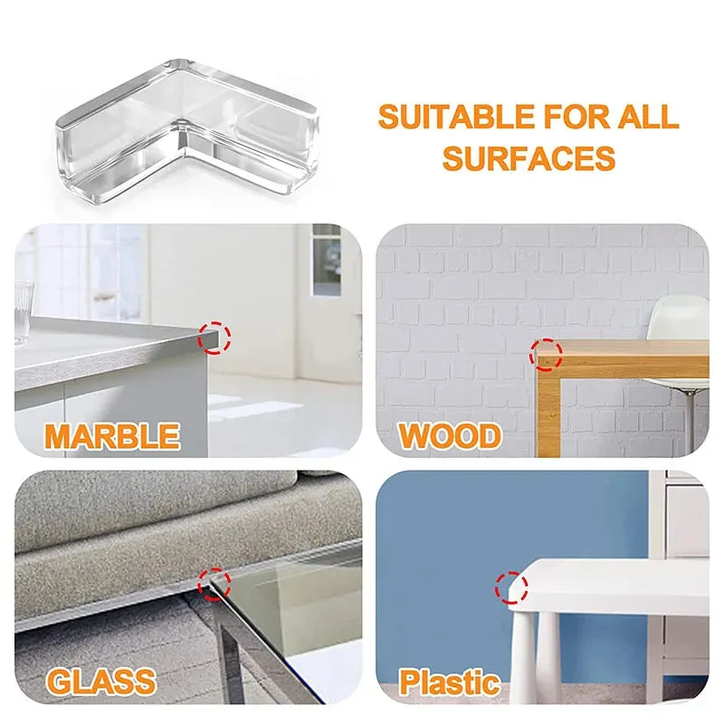 4/10pcs Children Baby Safety Silicone Corner Protectors