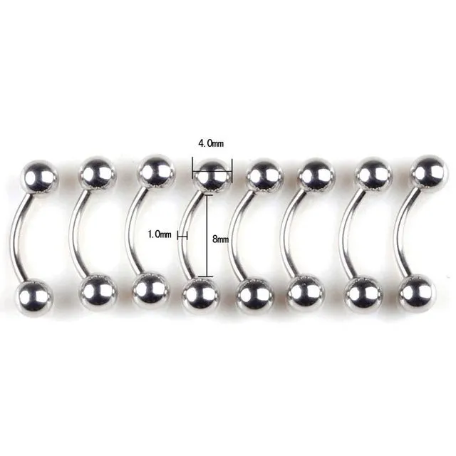 5pcs/10pcs Surgical Steel Belly Button Bars