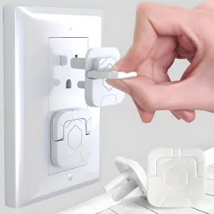 60 Pack Outlet Covers Baby Proofing with Pull Handle- Plug Covers Baby Proofing- White Baby Proof Outlet Covers 3 Prong Child Proof Outlet Cover- Shock Prevent Plug Protectors Baby Proof Plug Covers 60 Count