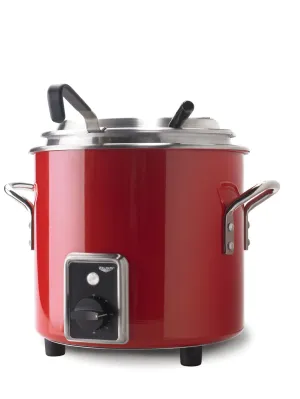 7-quart 120-volt retro stockpot rethermalizer in fire engine red
