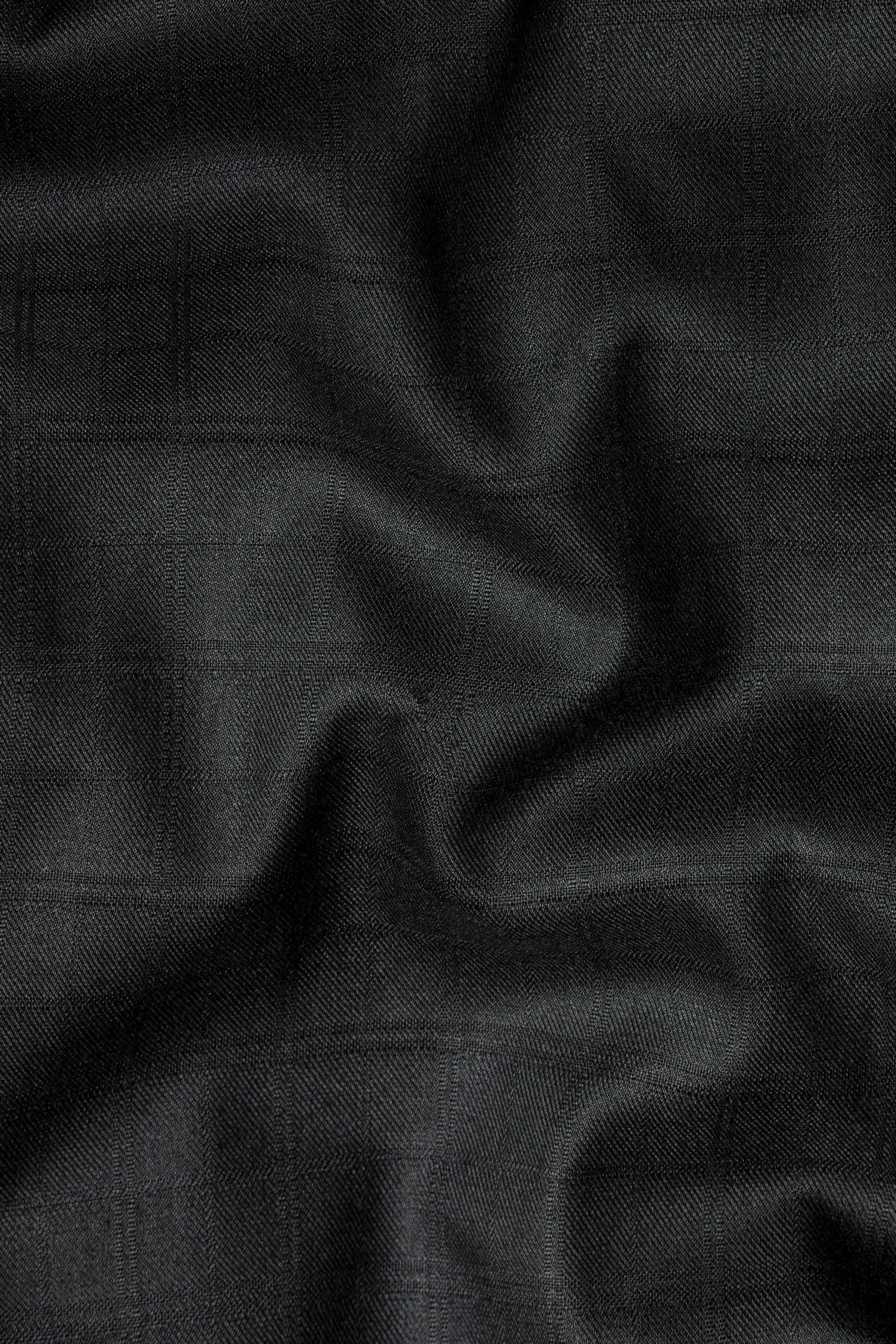 Abbey Gray Subtle Checkered Wool Rich Waistcoat