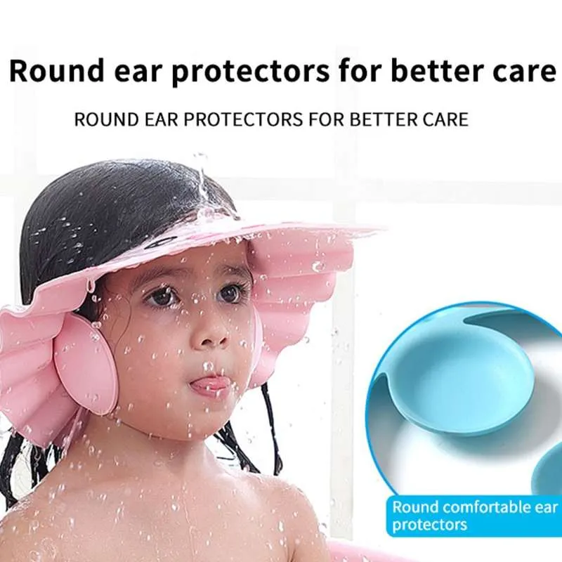 Adjustable Baby Shower Cap with Ear Protection