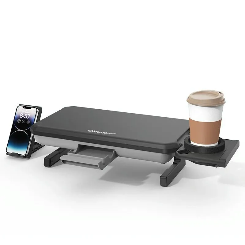 Adjustable Laptop Stand with Storage Drawer - Height Riser
