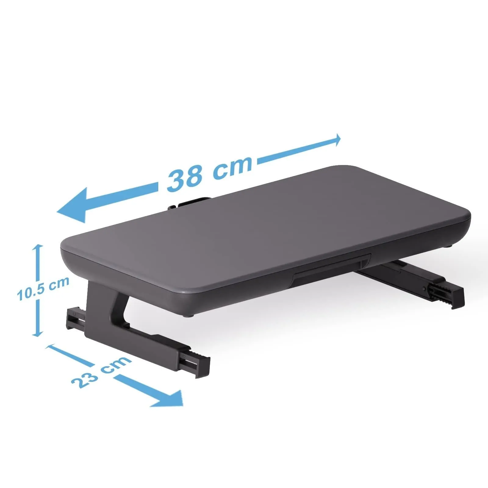 Adjustable Laptop Stand with Storage Drawer - Height Riser