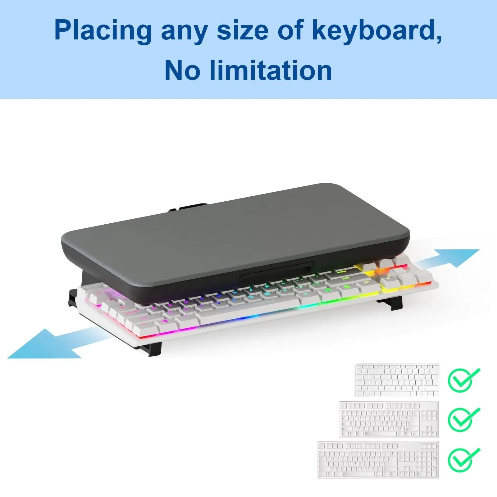 Adjustable Laptop Stand with Storage Drawer - Height Riser