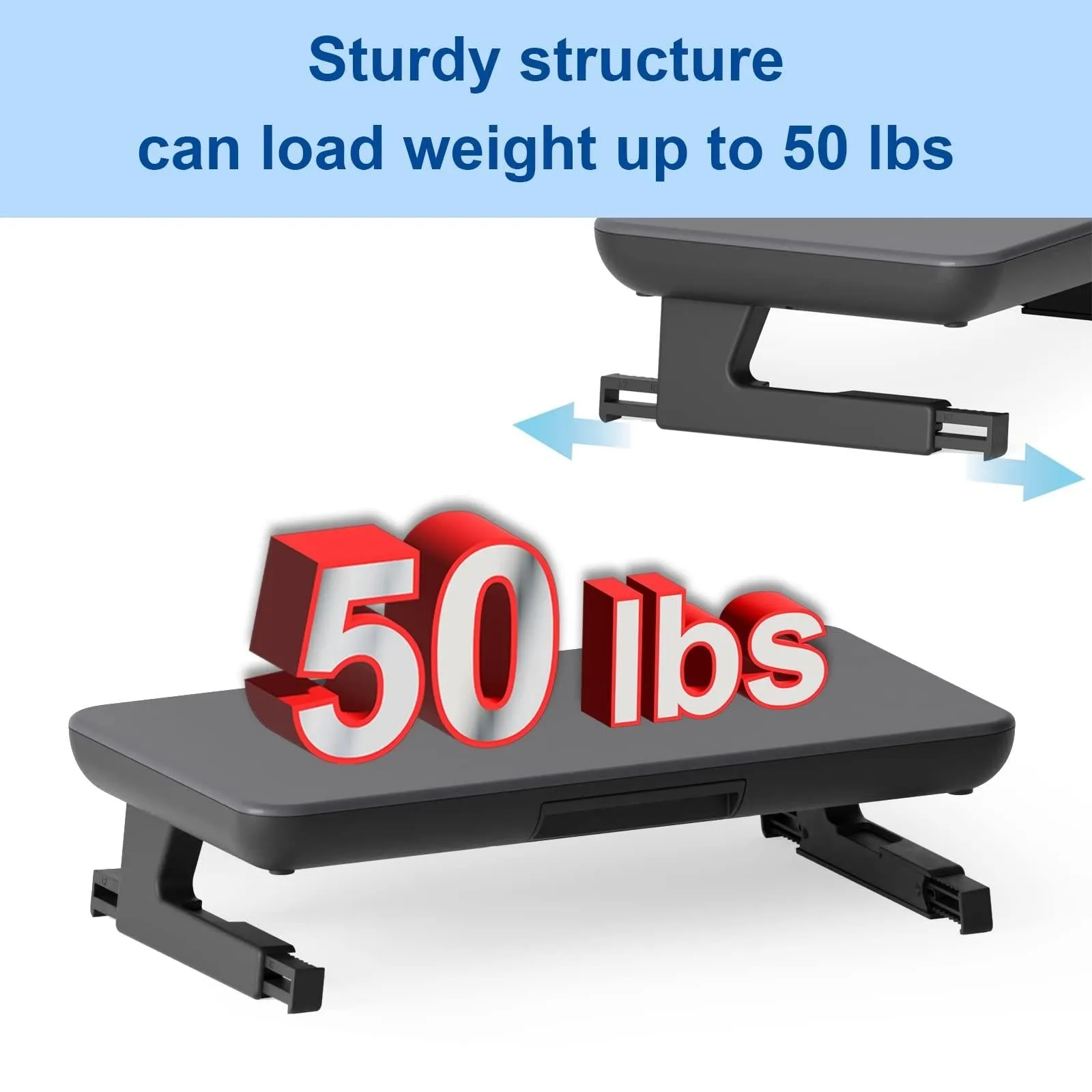 Adjustable Laptop Stand with Storage Drawer - Height Riser