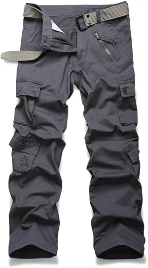 AKARMY Women's Cotton Casual Work Pants Camouflage Cargo Pants Parachute Pants for Women with Pockets
