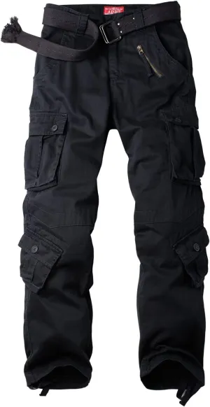 AKARMY Women's Cotton Casual Work Pants Camouflage Cargo Pants Parachute Pants for Women with Pockets