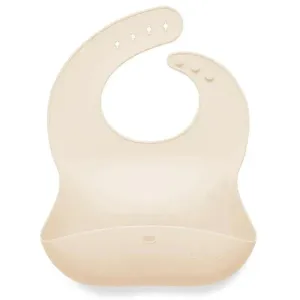 Ali   Oli Silicone Baby Bib Roll Up & Stay Closed (Sand)