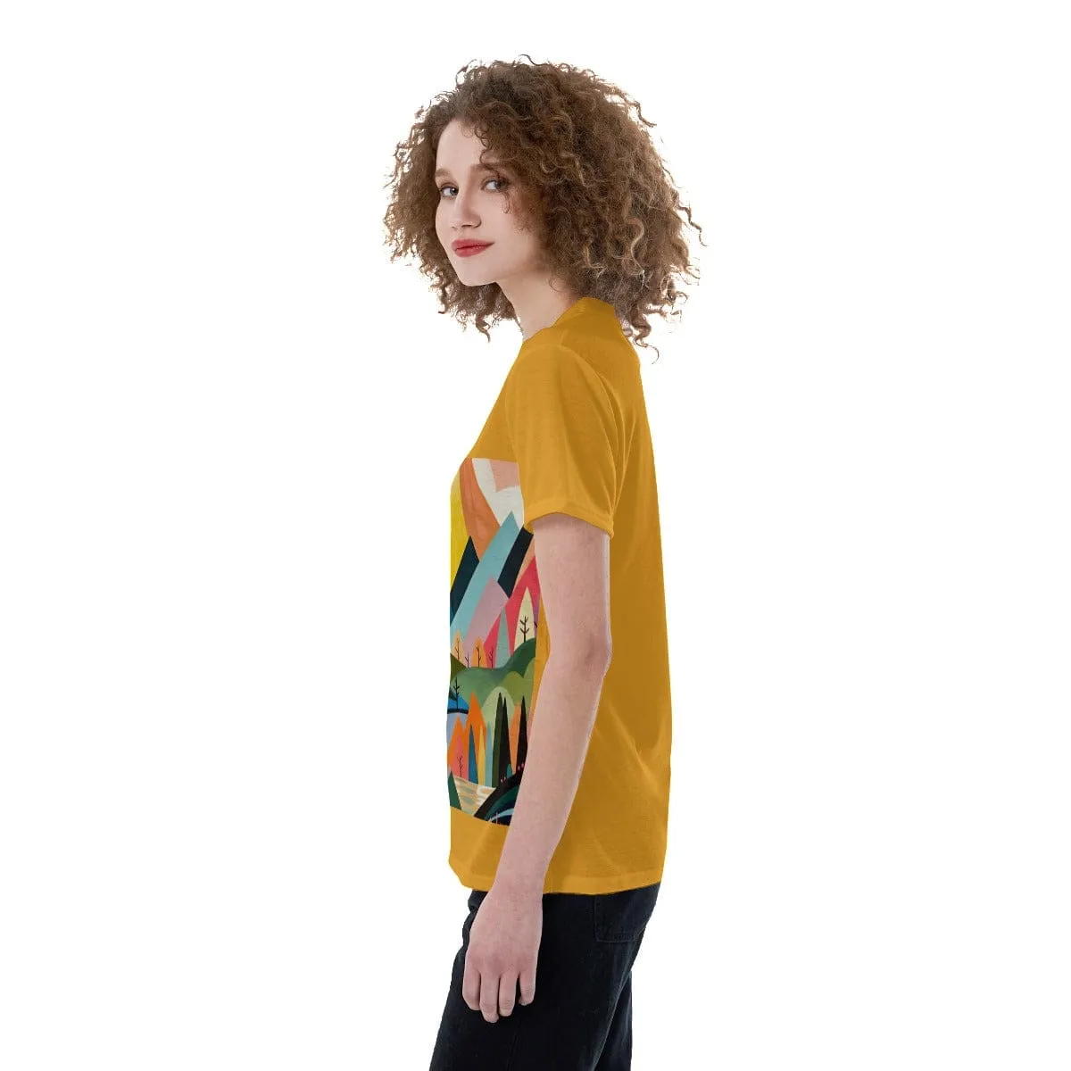 Alpine Adventure - Print V-neck Women's T-shirt