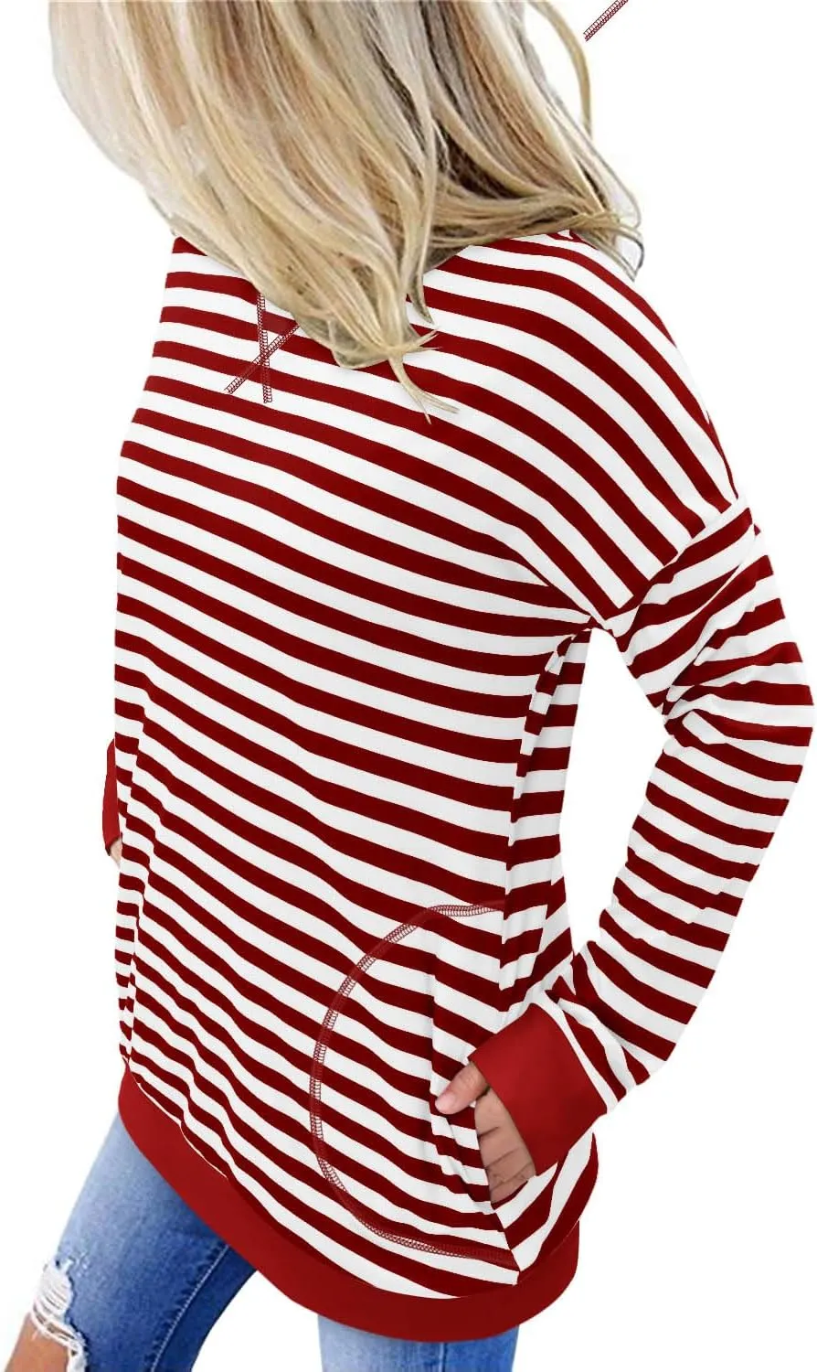 Angerella Women's Casual Loose Fit Pocket Shirts Printed Tops
