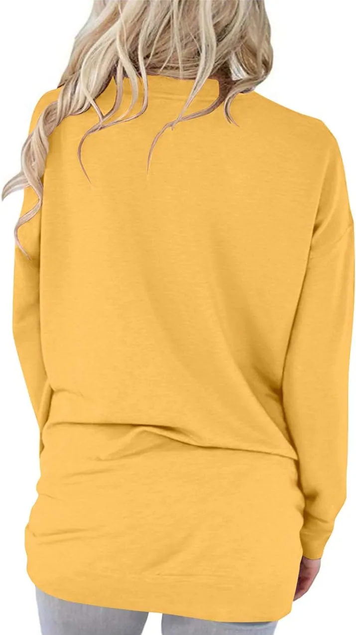 Angerella Women's Casual Loose Fit Pocket Shirts Printed Tops