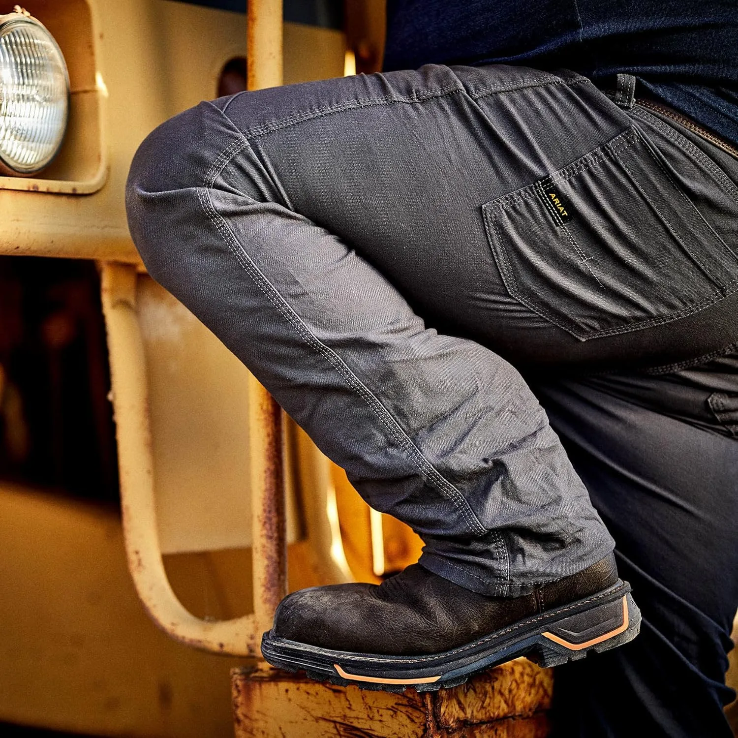 ARIAT Men's Rebar M4 Relaxed Durastretch Made Tough Stackable Straight Leg Pant