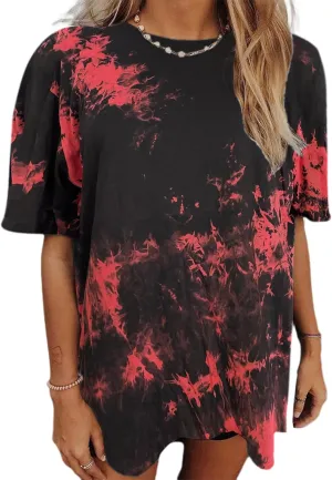 Avanova Women Tigers Graphic Oversized Tee Top Short Sleeve Loose Crewneck Summer T-Shirt
