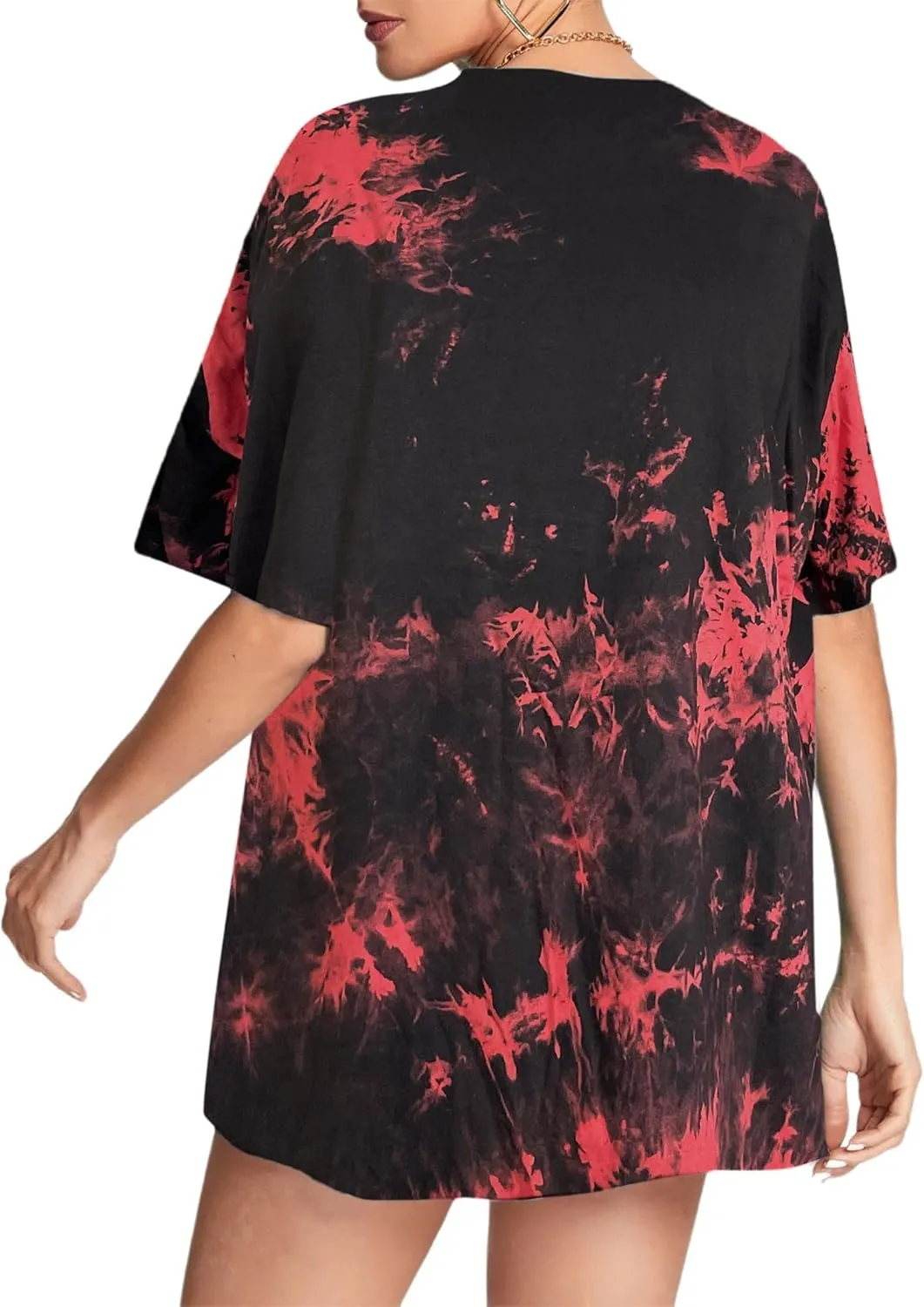 Avanova Women Tigers Graphic Oversized Tee Top Short Sleeve Loose Crewneck Summer T-Shirt