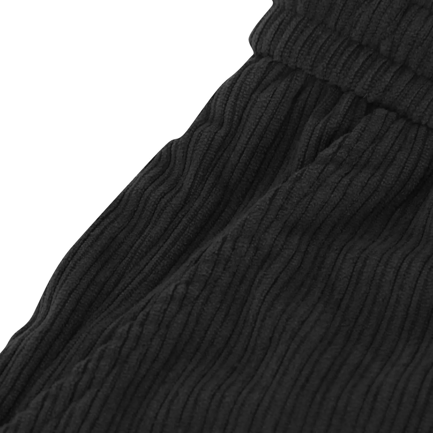 Aymnlox Mens Relaxed Fit Pants Casual Solid Vintage Drawstring Chino Trousers Straight Leg Elastic Waist Running Jogger Pants