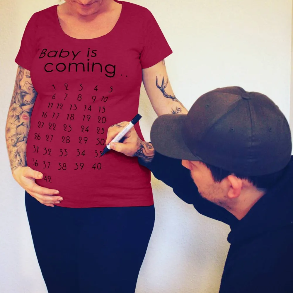 Baby Is Coming Maternity T-Shirt