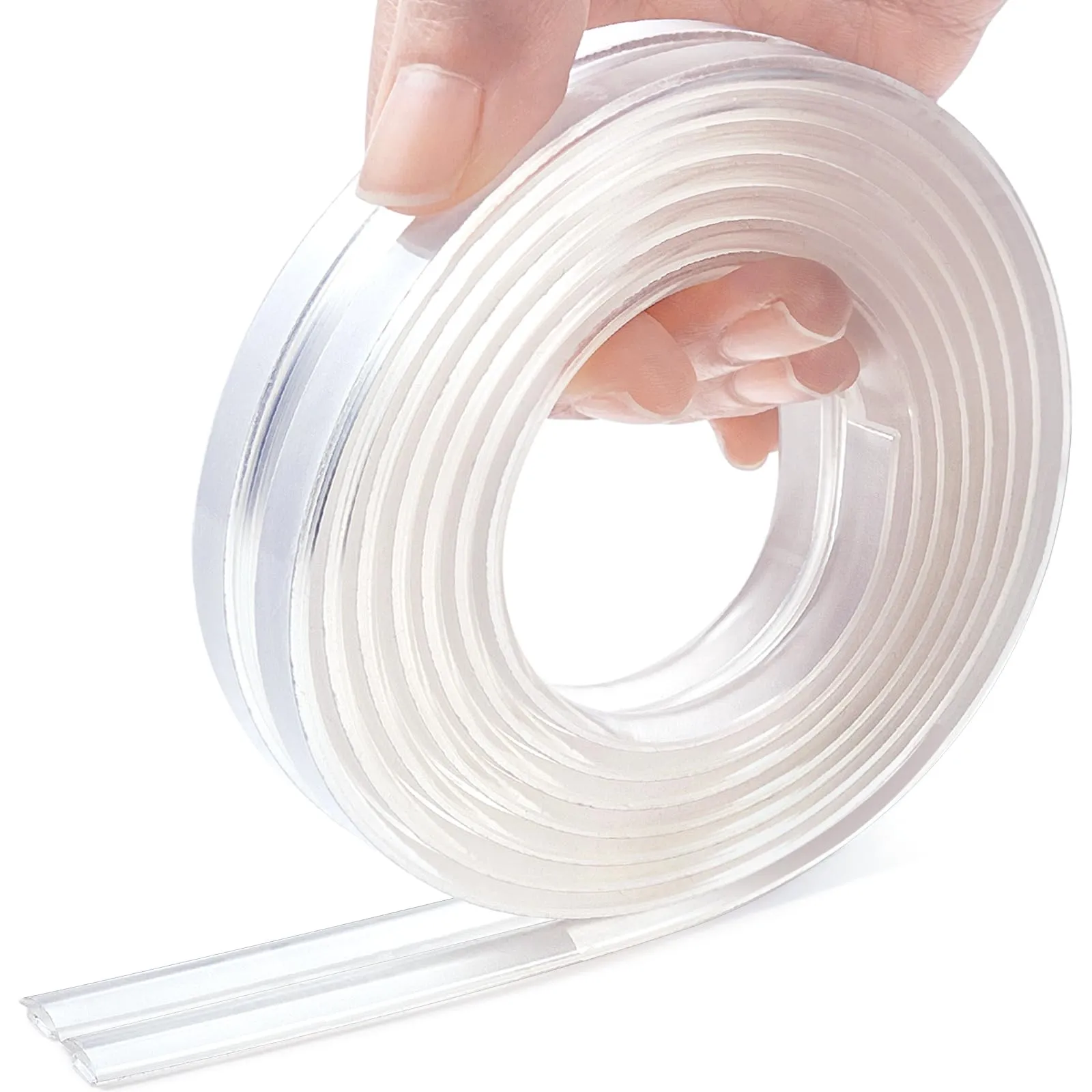 Baby Proofing, Corner Protectors Baby Baby Proof Corners and Edges, Edge Protector Strip Clear, Silicone Soft Corner Guards with 1MM Pre-Taped Strong Adhesive 6.6FT-10MM