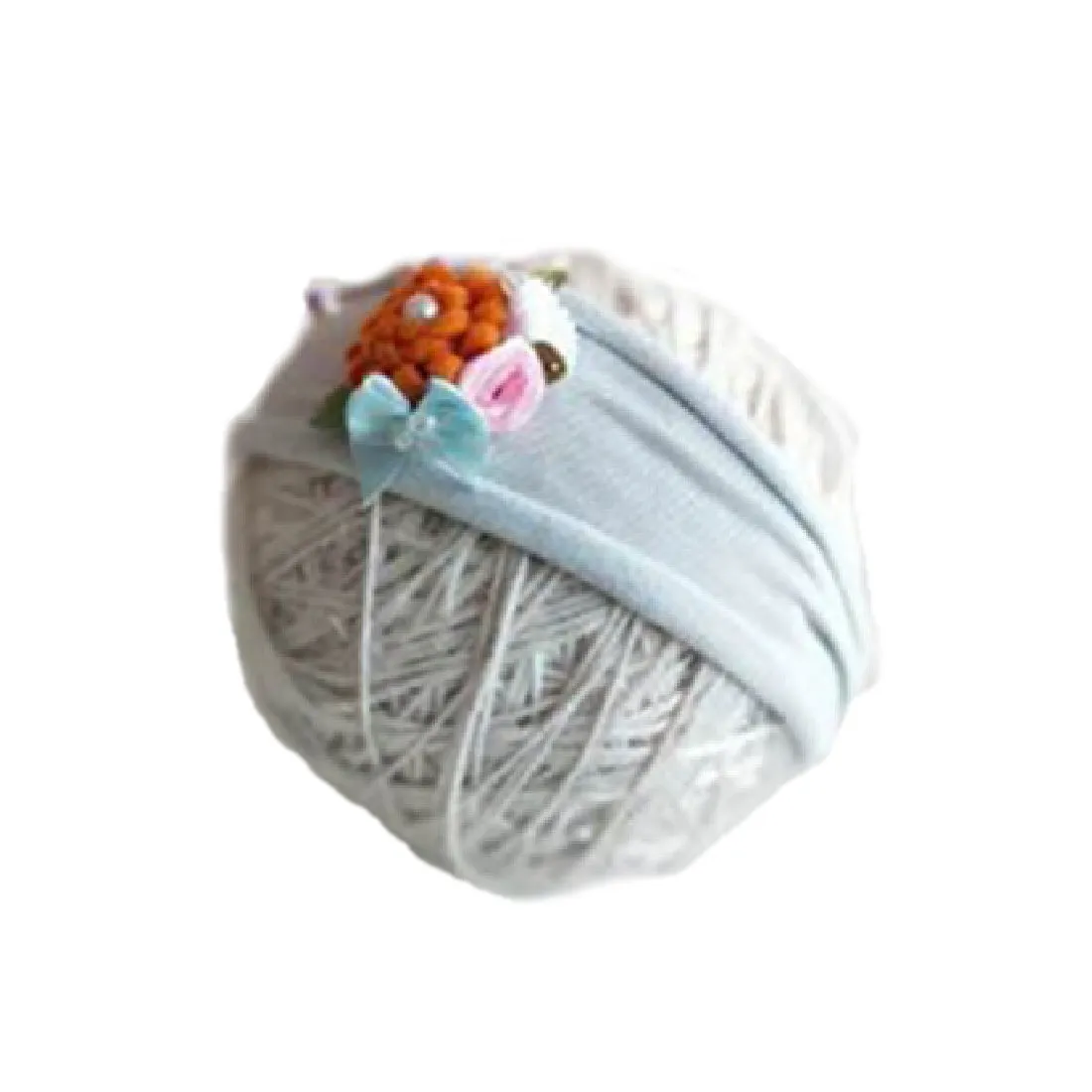 Babymoon Jersey Stretchable Baby Photography Shoot Wrap Cloth With Hairband - Green