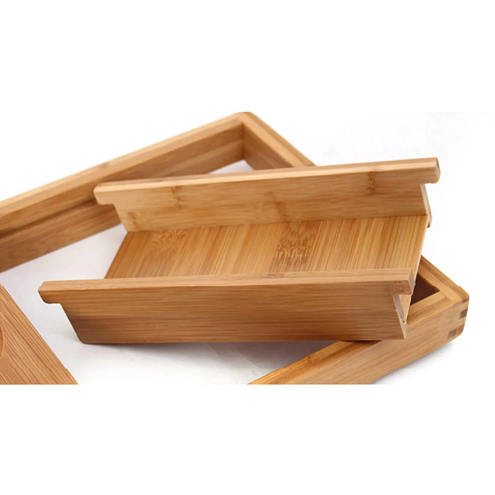 Bamboo Multifunctional Bathroom Tub Holder Retractable Non-slip Bathtub Shelf Holds Book, Wine, Phone, Pad