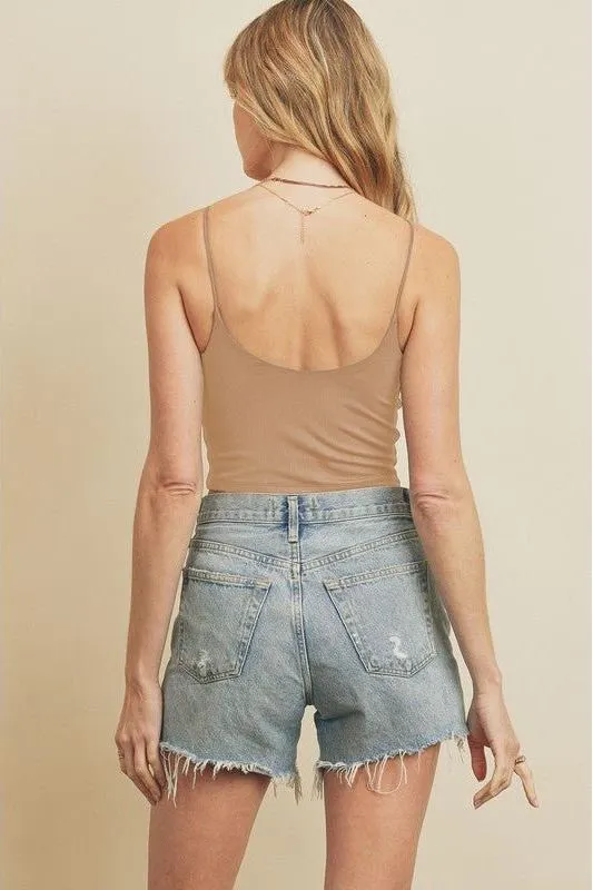 Barely There Crop Cami - Tan