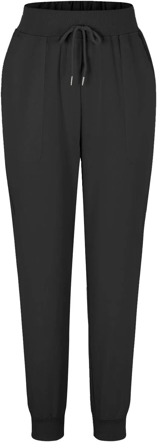 Barrel Pants for Women Winter Flowing Beach Slacks with Pockets High Waisted Water Resistant