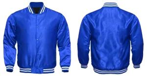 Baseball College Letterman Varsity Jacket Satin Bomber Super Quality Sports Wear-02