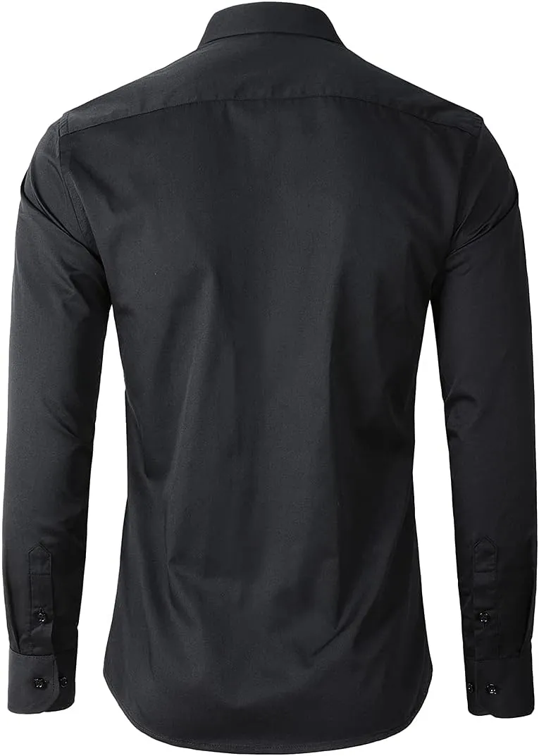 Beninos Men's Dress Shirts Casual Long Sleeve Button Down Shirt