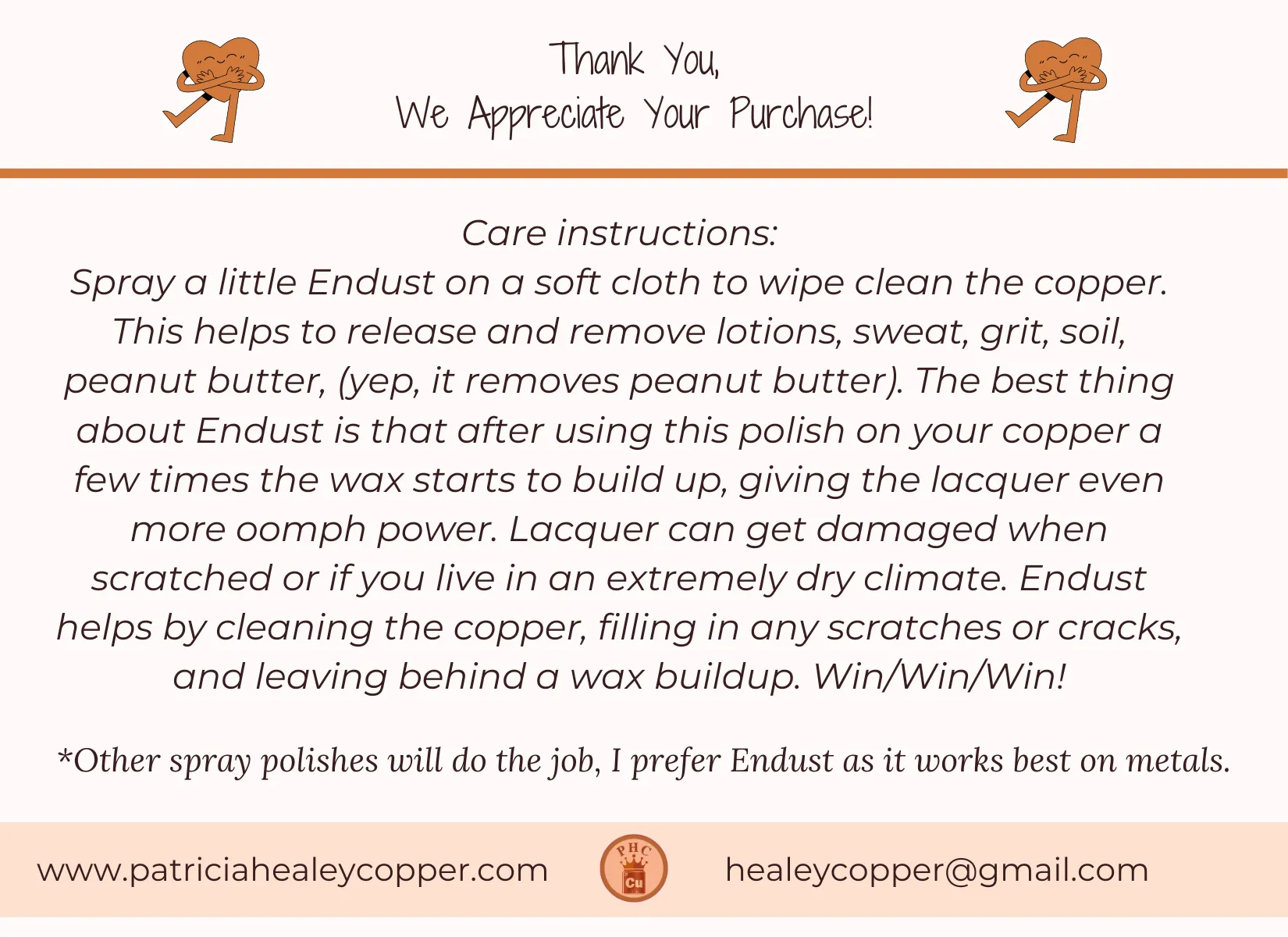 Big Rustic Copper Paw Print Link ~ Vertical Alignment