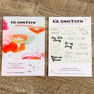 Birthday Party Drink Markers by GlassTats