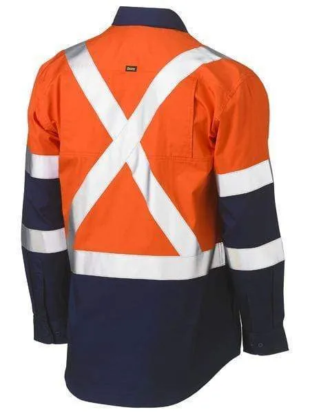 Bisley 3m X Taped Hi Vis Cool Lightweight Shirt BS6696XT