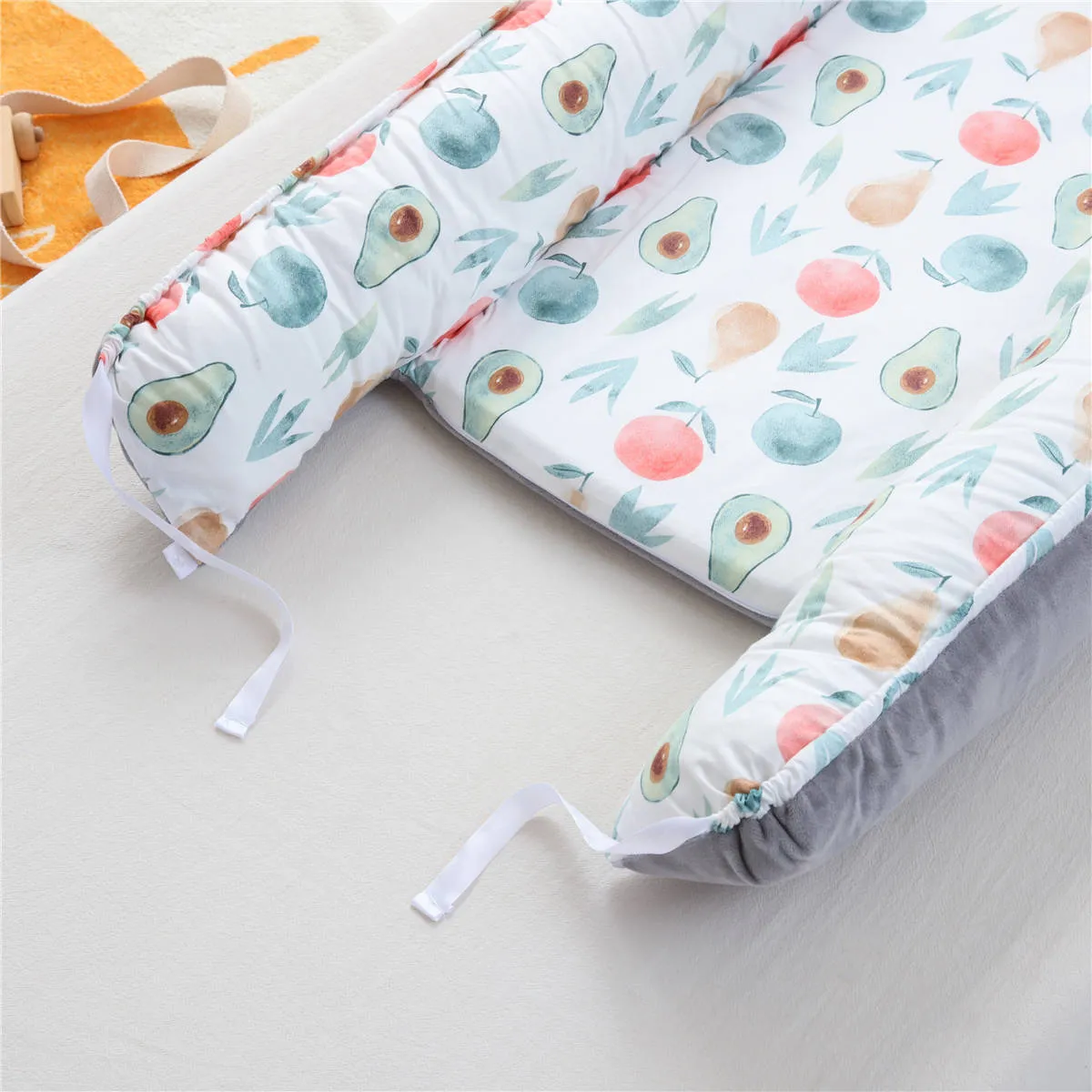 Bitsy-Boo Newborn Bed Nest Baby Lounger Fruits