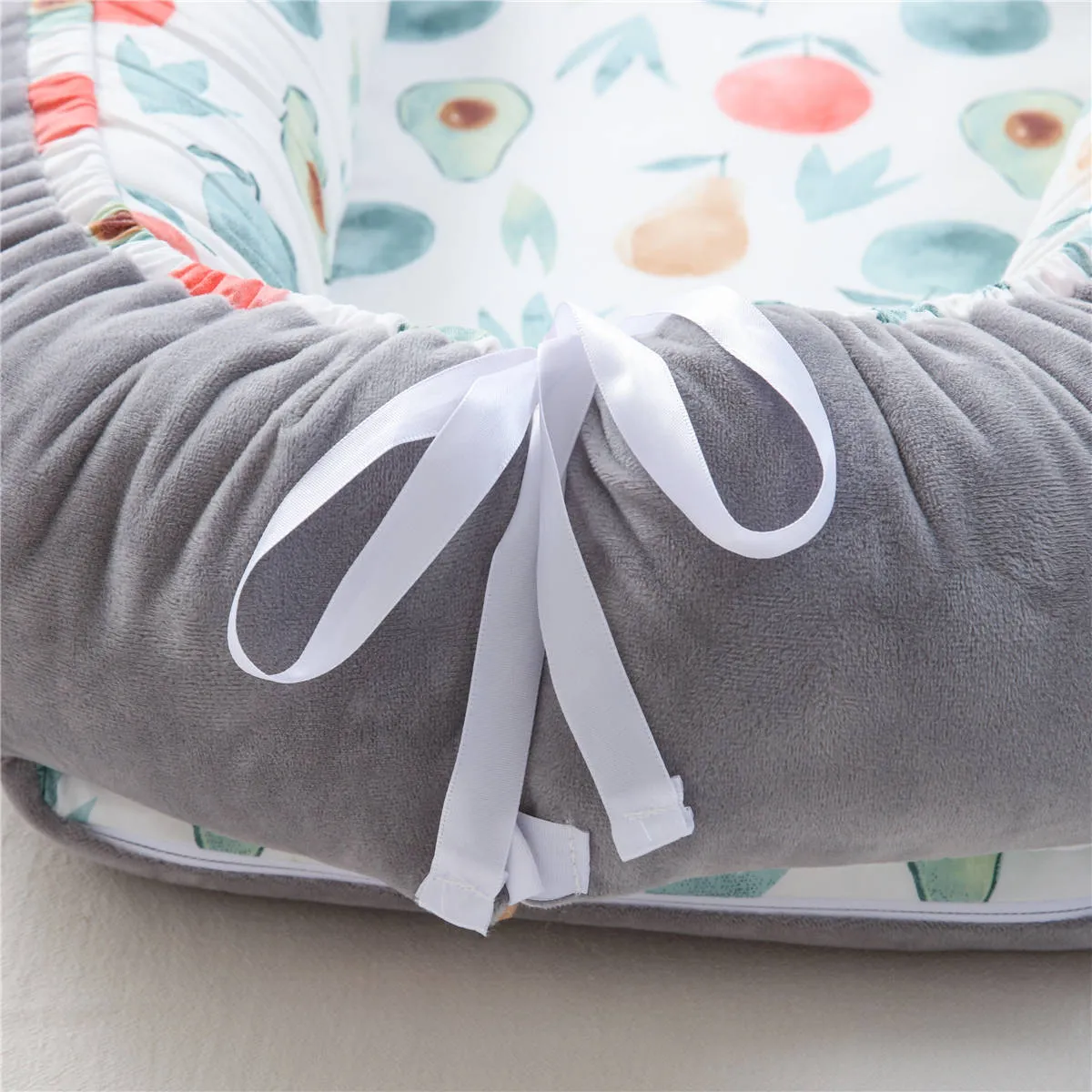 Bitsy-Boo Newborn Bed Nest Baby Lounger Fruits