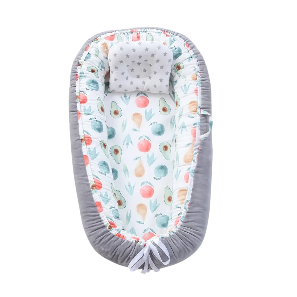 Bitsy-Boo Newborn Bed Nest Baby Lounger Fruits