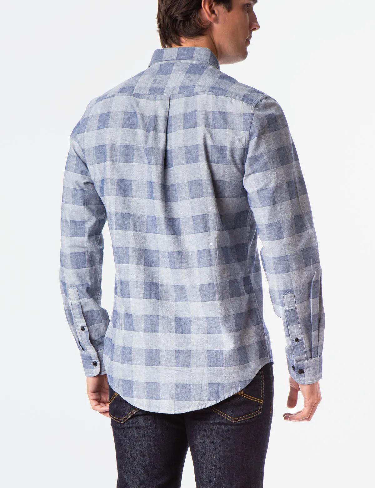 BLACK MALLET BIG PLAID JACQUARD SHIRT