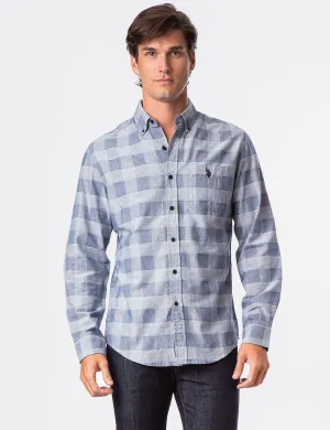 BLACK MALLET BIG PLAID JACQUARD SHIRT