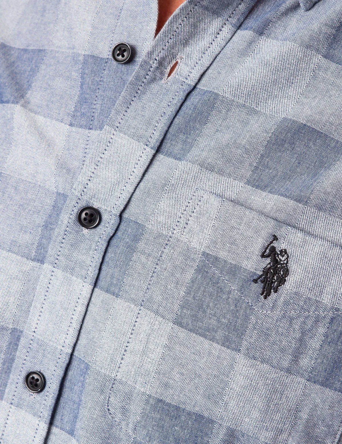 BLACK MALLET BIG PLAID JACQUARD SHIRT