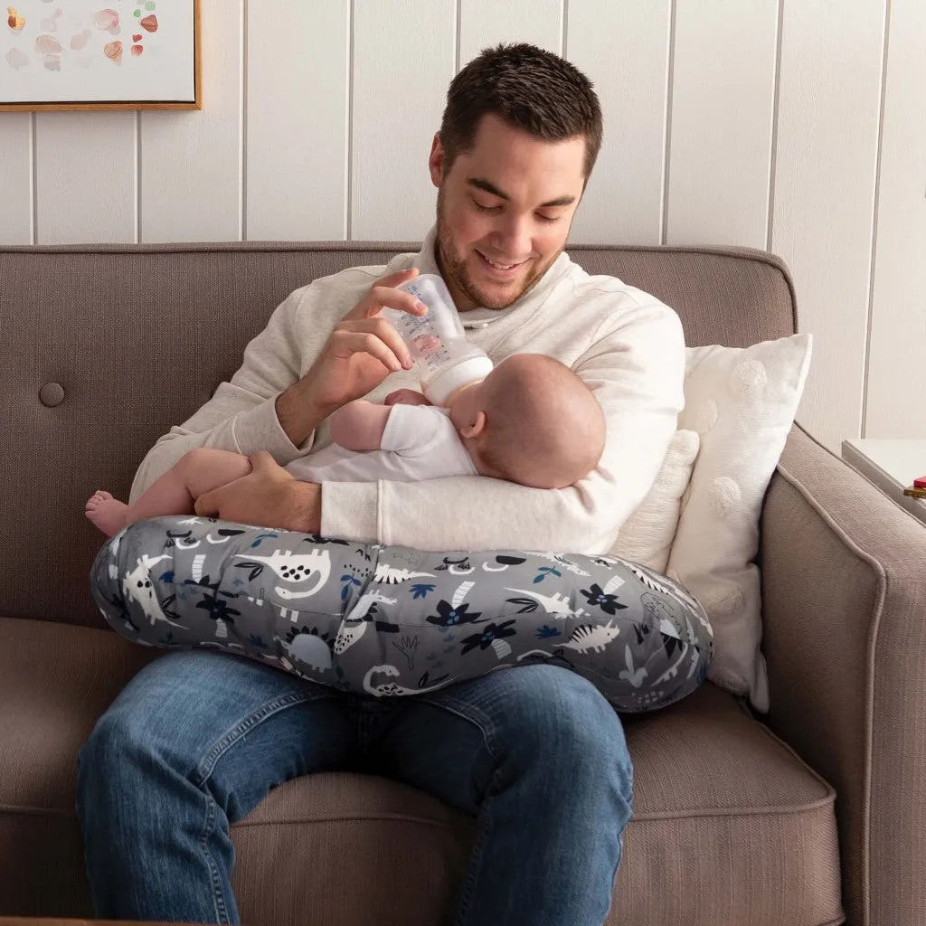Boppy Original Support Nursing Pillow - Gray Dinosaurs